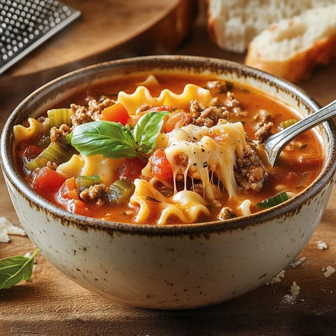 Soupe à la lasagne