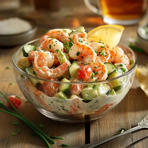 Salade de crevettes crémeuse