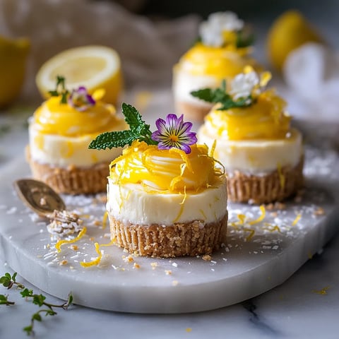 Mini Cheesecakes Vegan au Citron