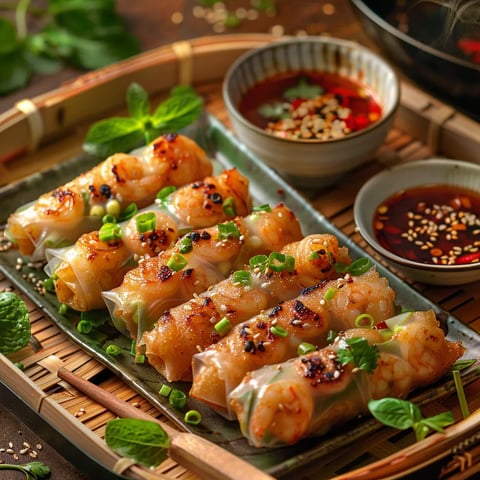 Rouleaux de Printemps Frits aux Crevettes: Nems Maison Faciles