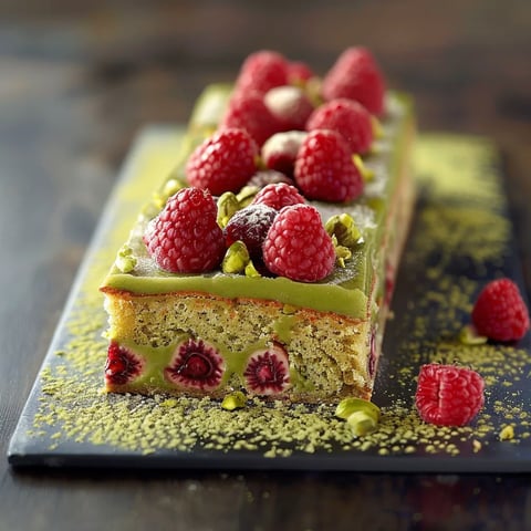 Gâteau Pistache et Framboises: Dessert Moelleux au Mascarpone