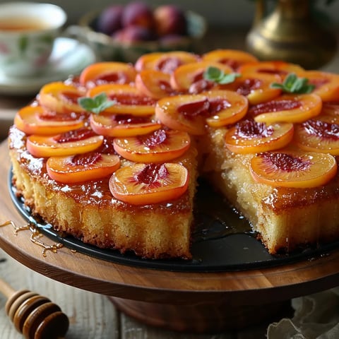 Gâteau renversé à l'abricot
