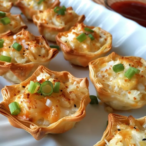 Bouchées Crabe Rangoon Wontons: Apéritif Asiatique