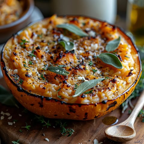 Risotto Courge Butternut Parmesan: Crémeux