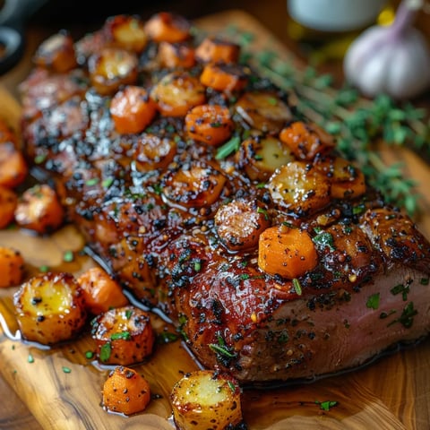 Gigot d'agneau en cuisson basse température ultra fondant