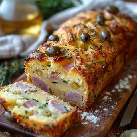 Cake jambon olive fromage frais