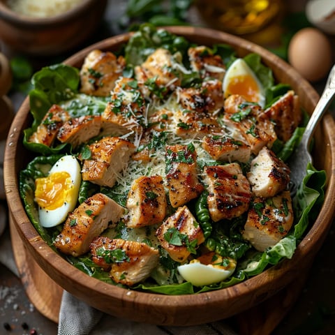 Salade caesar au poulet & parmesan