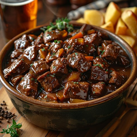 A bowl of meat and vegetables.