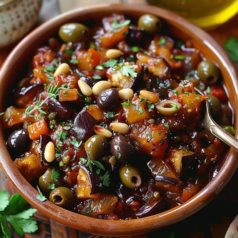 Caponata sicilienne savoureuse.