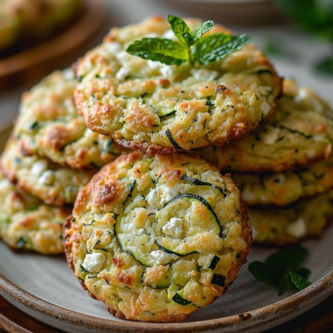 A stack of cookies with a green herb on top.
