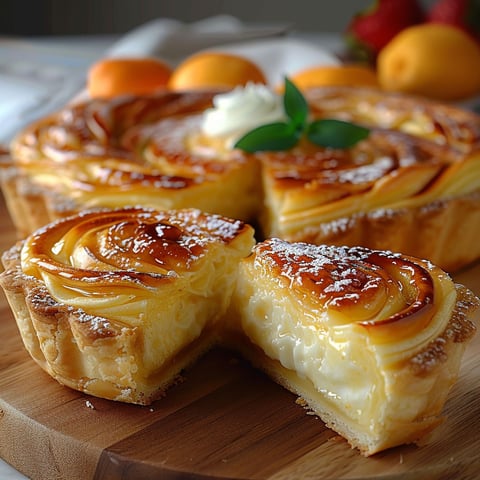 A Danish pastry with cream filling.