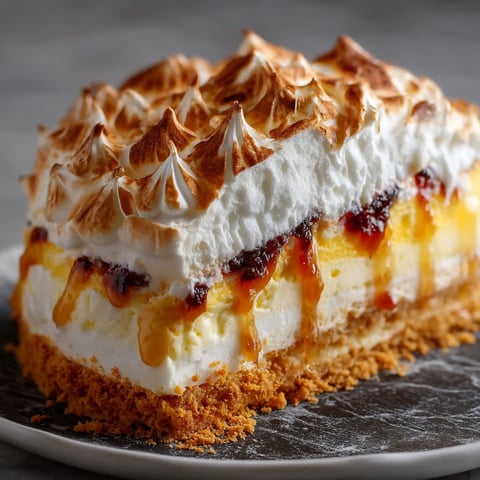 A slice of omelette norvégienne flambée.