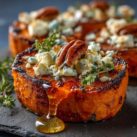 A dish of food with a sauce drizzled over it.