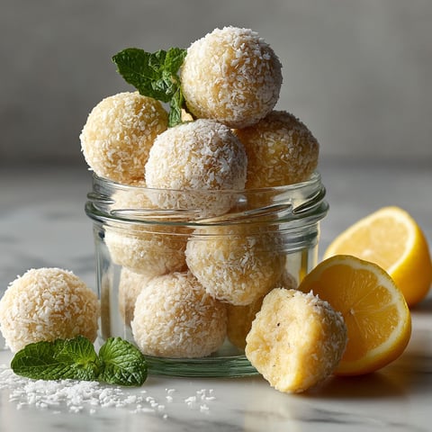 Boules énergie citron et noix de cajou.