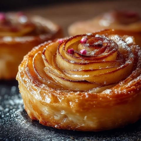 A pastry with a rose on top.