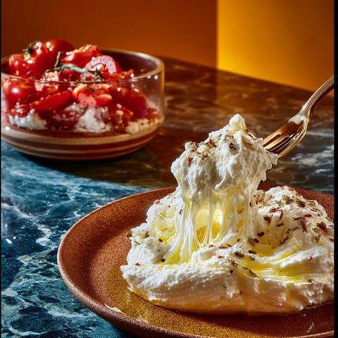 A plate of food with a spoon in it.