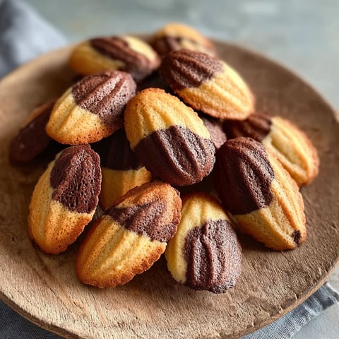 A plate of cookies with chocolate and vanilla flavors.