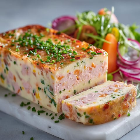 A slice of terrine de surimi au goût d'été.