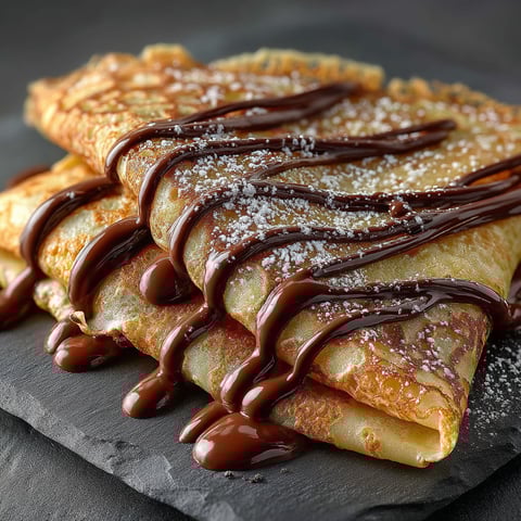Plateau de Mini Crêpes: Un Délice Indulgent à Partager.