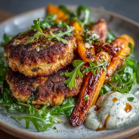 A plate of food with meat and vegetables.