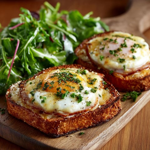 Two eggs on toast with a salad.
