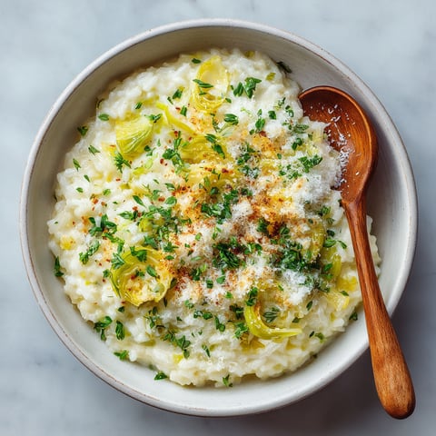 A bowl of risotto with cheese and vegetables.