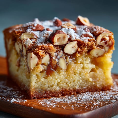 A slice of brownie with almonds on top.