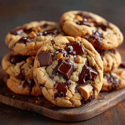 Chocolate chip cookies with peanut butter.