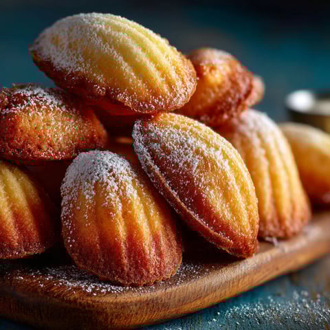 A stack of Madeleines maison.