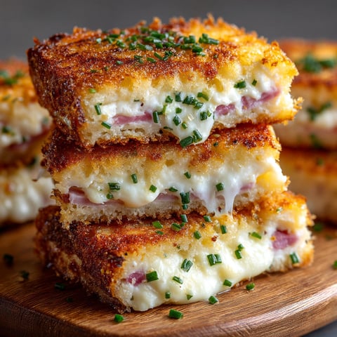 A stack of mini grilled cheese sandwiches.