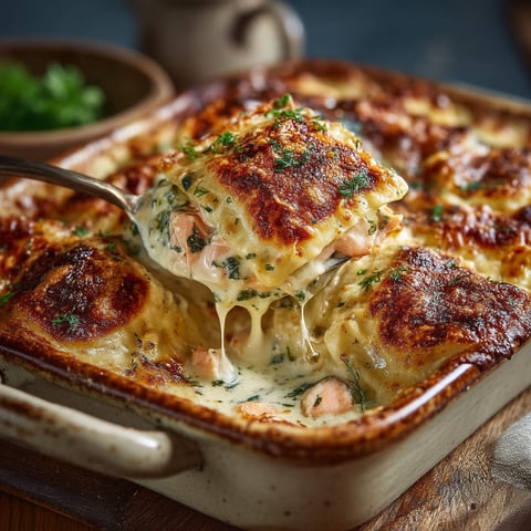 A dish of food with a spoon in it.