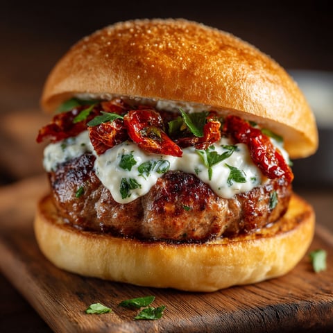 A burger with lettuce, tomatoes, and cheese.