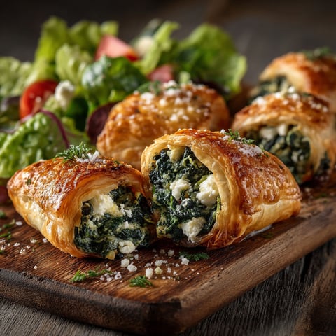 Feuilletés épinard, feta au air-fryer.