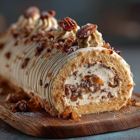 Une bûche à la crème de marron.