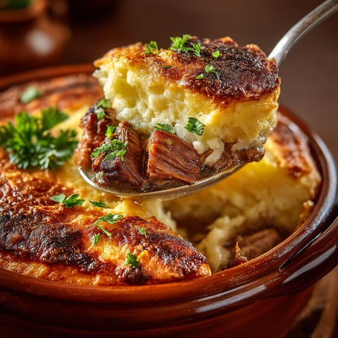 Une portion de baeckeoffe est servie dans un bol.