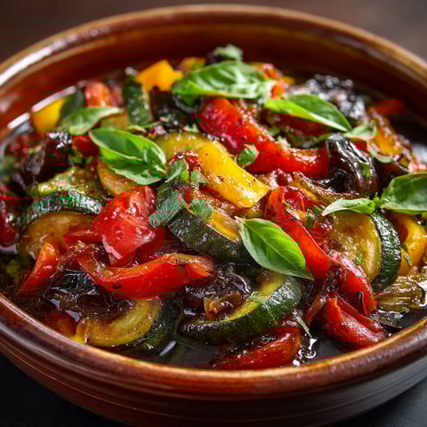 Ma recette de ratatouille confite.