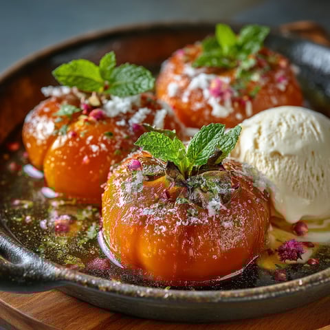 Ma recette de kaki au four.