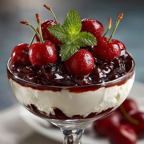 Ma recette du fontainebleau à la cerise.