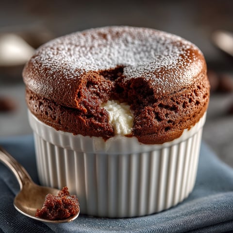 Une recette de soufflé au chocolat.