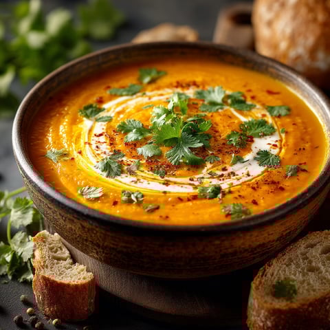 Ma recette de soupe de lentilles corail et carottes.