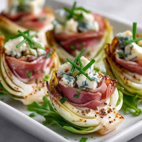 Bouchées d'endives au jambon.