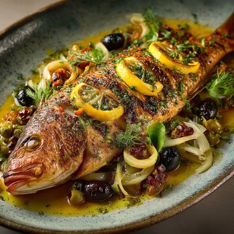 Ma recette de mulet au citron et fenouil.