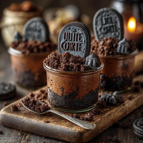 Mousse au chocolat cimetière.