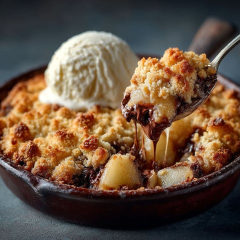 Une tarte aux pommes chocolat.