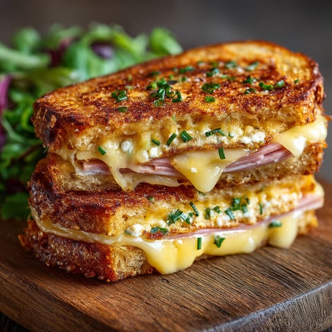 Une tranche de sandwich croissant avec des tranches de salade.