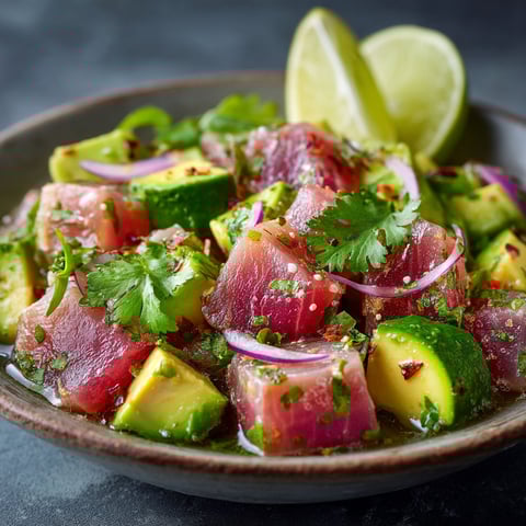 Un plat de concombre et avocat dans un bol.