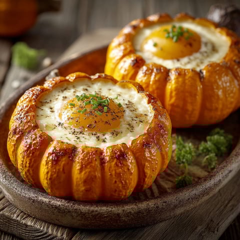 Oeuf cocotte en courge Jack be Little au Cookeo.