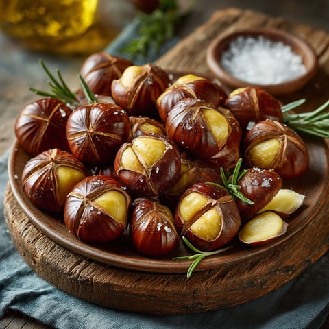 Châtaignes grillées au Air fryer.