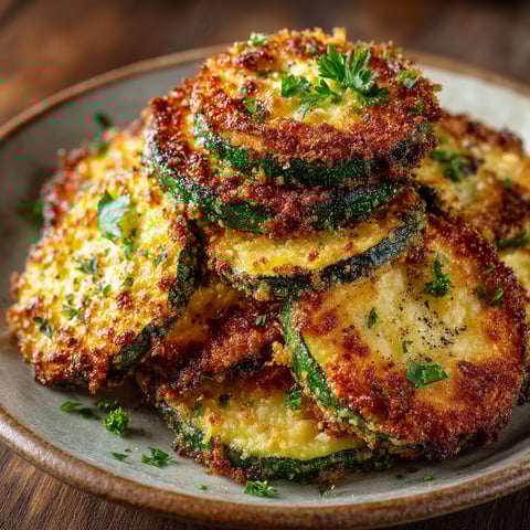 Crousty courgette au parmesan.