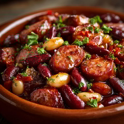 Baked beans à la mijoteuse pour le brunch.